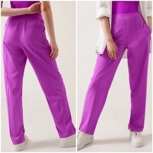 Athleta Vienna Slim Pant Purple- Size 12- Lightweight Athleisure Comfort Bright